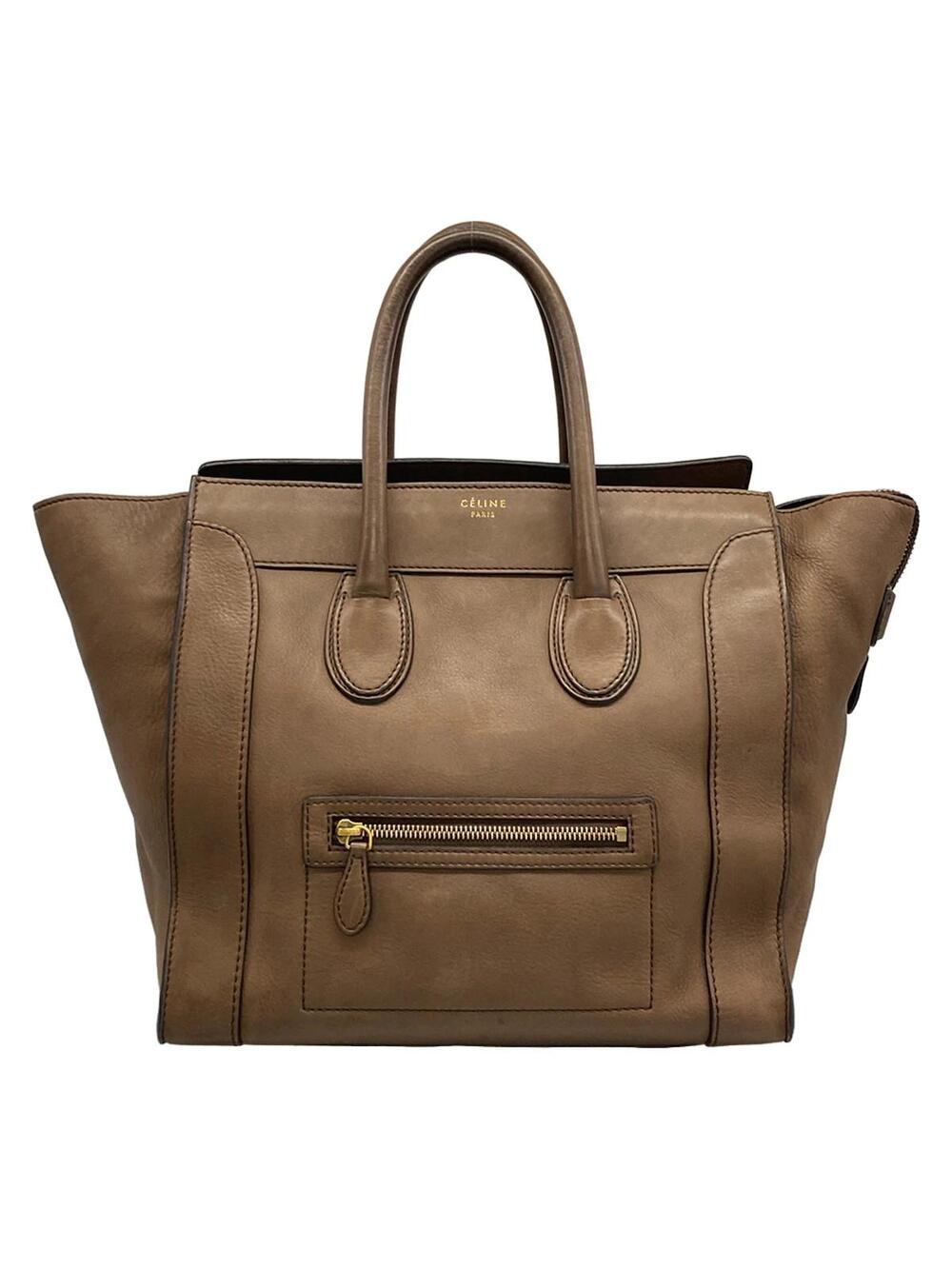 Celine Luggage Mini Shopper Dark Brown #342365C88B